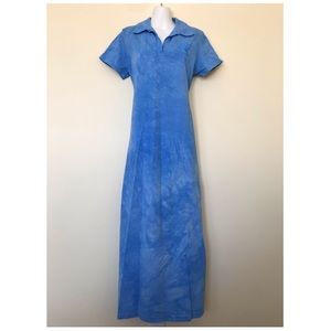 Dagoli Spirit Polo T-Shirt Maxi Dress Tie Dye 90s Hummingbird Made in Canada